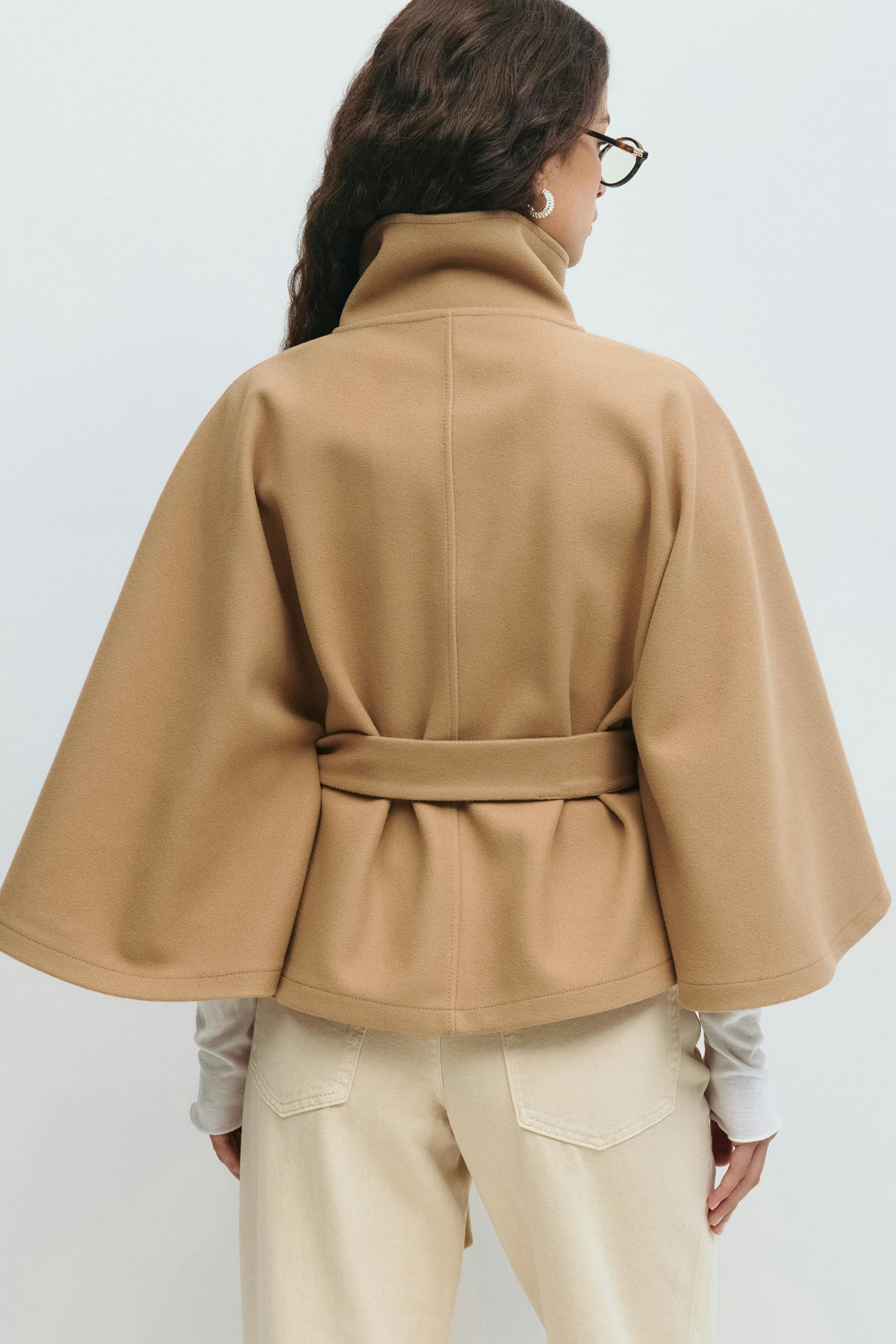 Mivaru I Viral Belt cape jacket