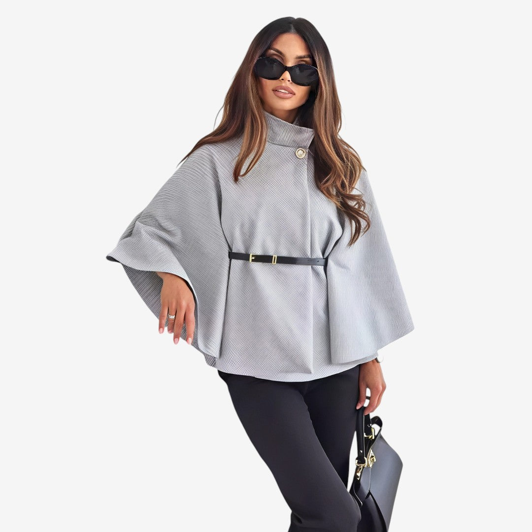 Mivaru I Belted Cape Poncho