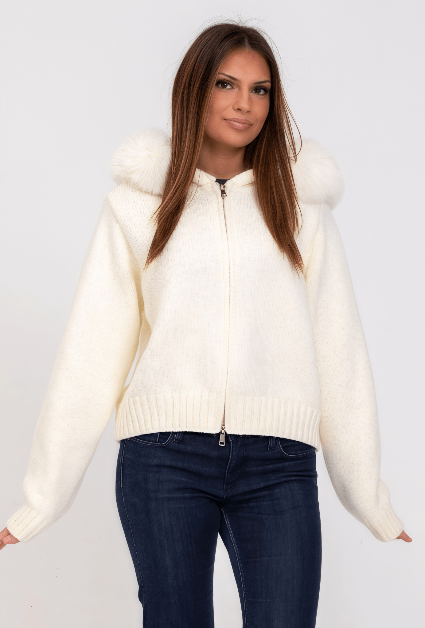 Mivaru  | Fur Knitted Jacket